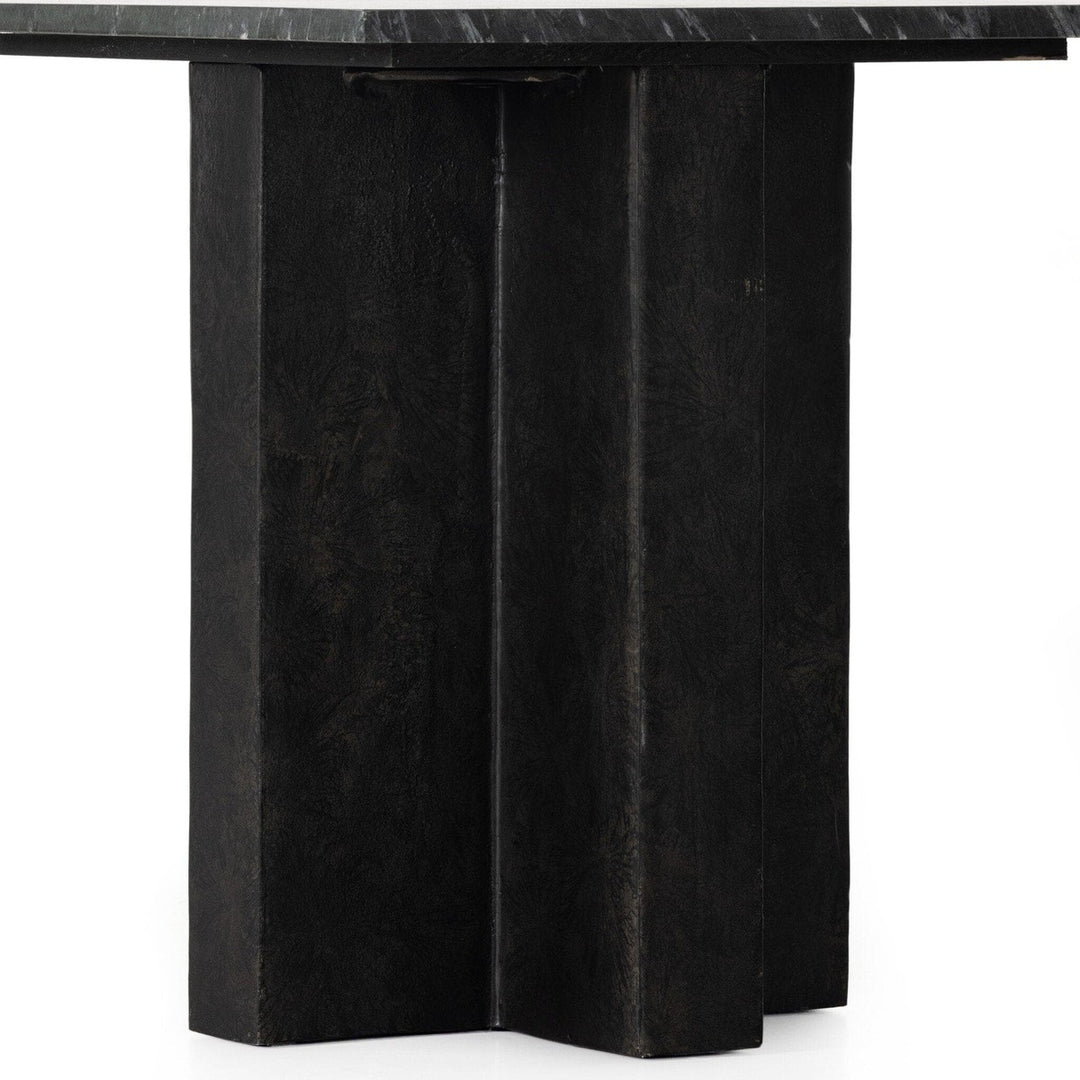 Trent End Table - Black Marble