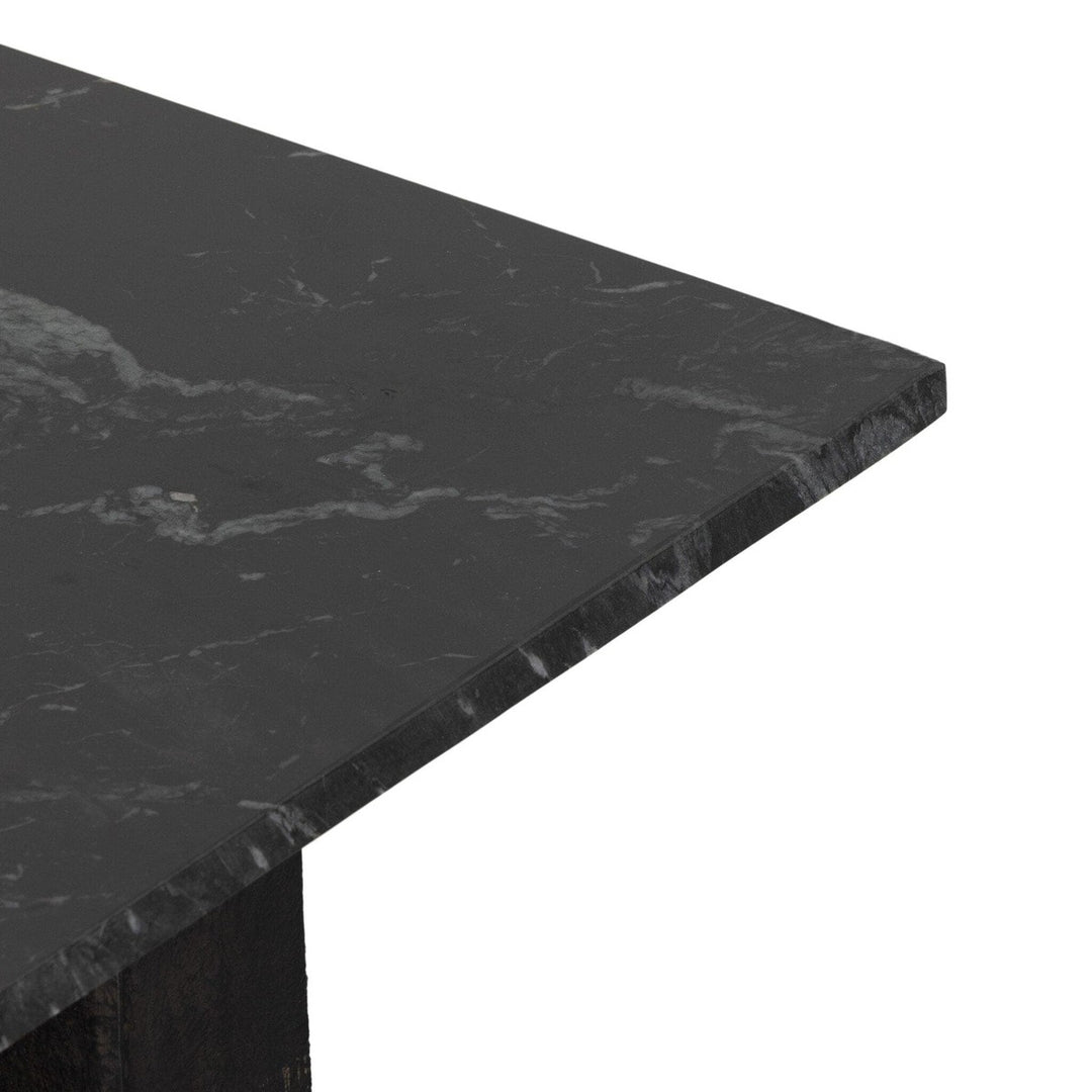 Trent End Table - Black Marble