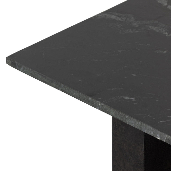 Trent End Table - Black Marble