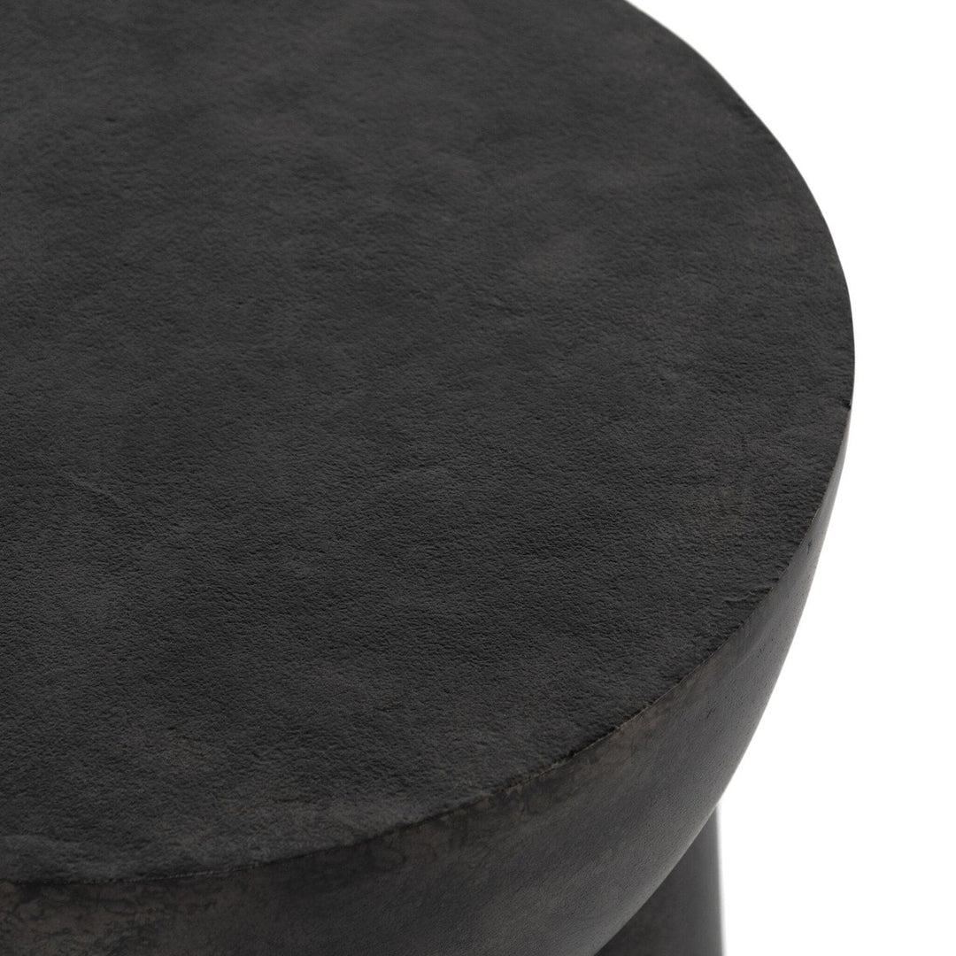 Santos End Table - Raw Black