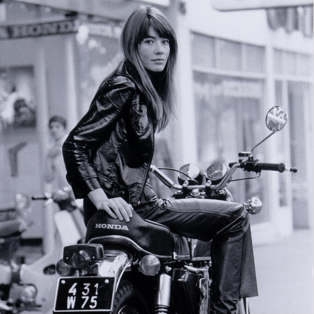 Fran√ßoise Hardy On Bike By Getty Images - 18X24"