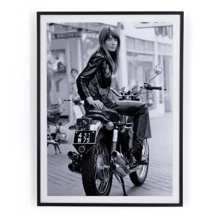 Fran√ßoise Hardy On Bike By Getty Images - 18X24"