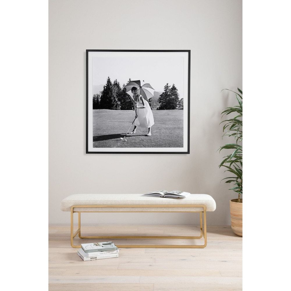 Wall Art Golfing Icon by Getty Images - Black 2.5 Maple