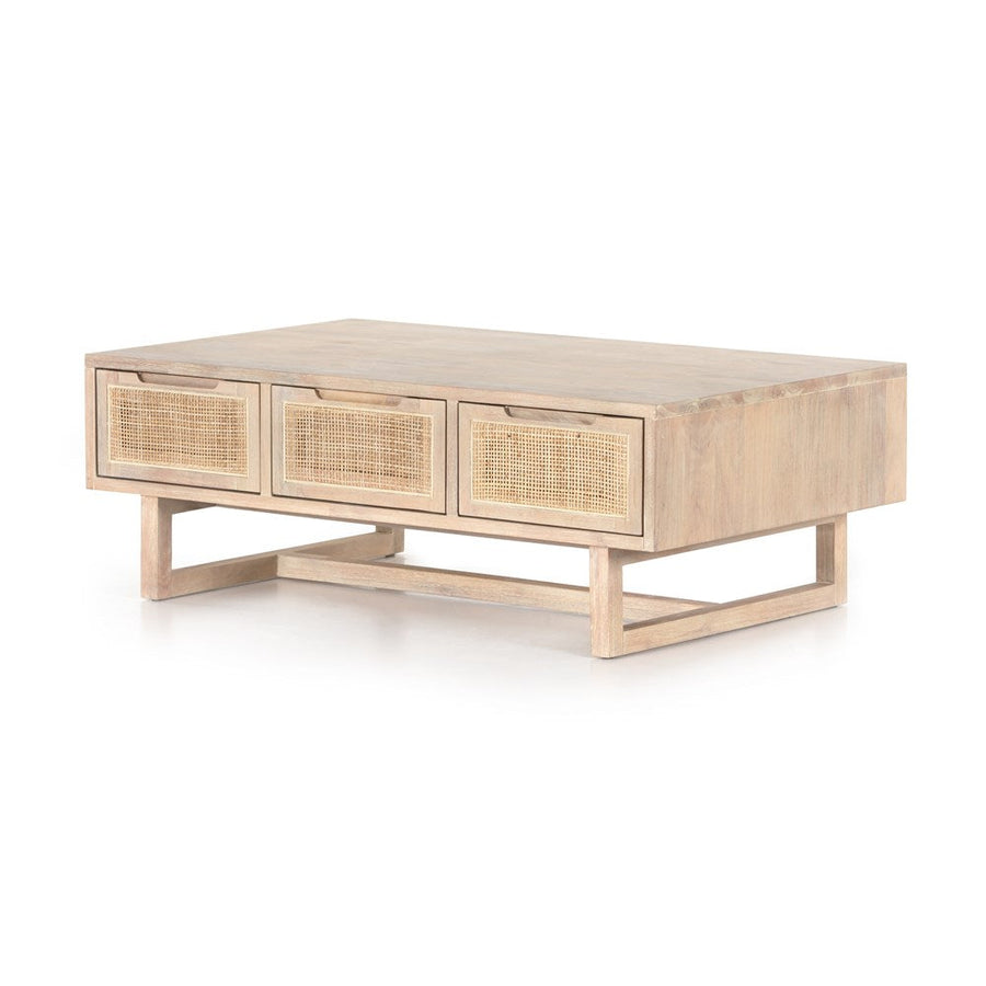 Clarita Coffee Table-Four Hands-FH-226677-001-Coffee TablesWhite Wash Mango-1-France and Son