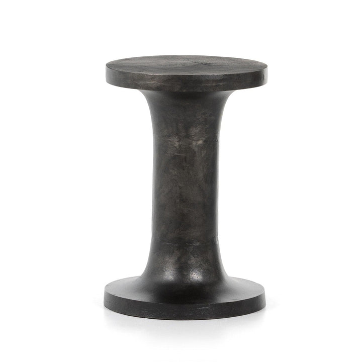 Gino End Table - Raw Black