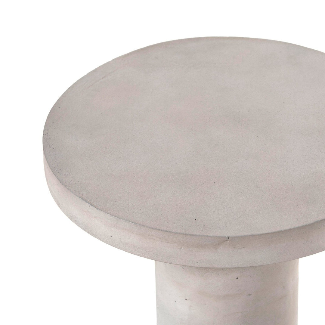 Gino End Table - Textured Matte White