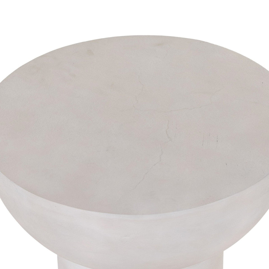 Stacy End Table - Textured Matte White