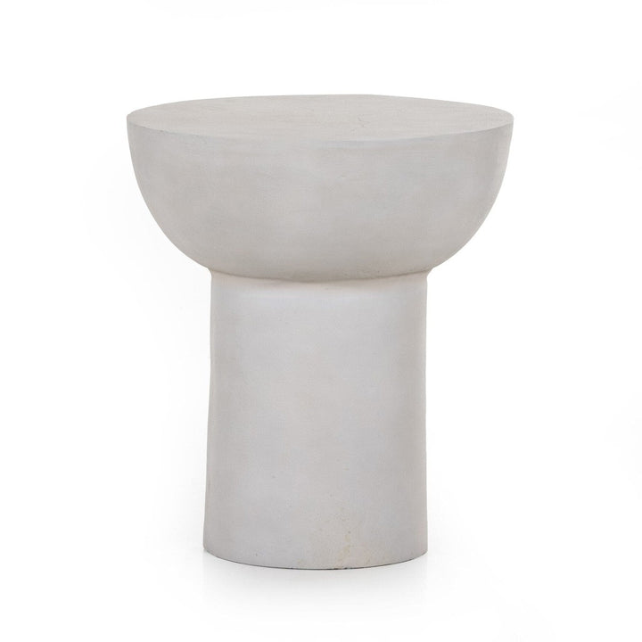 Stacy End Table - Textured Matte White