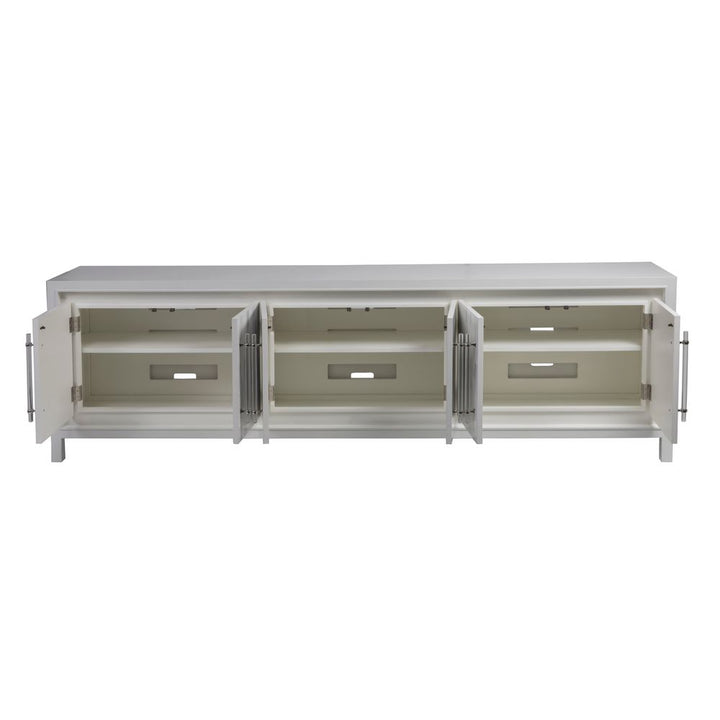 TV Stands & Media Consoles Elation White Long Media Console - White
