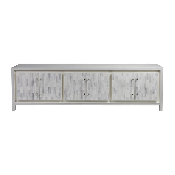 TV Stands & Media Consoles Elation White Long Media Console - White