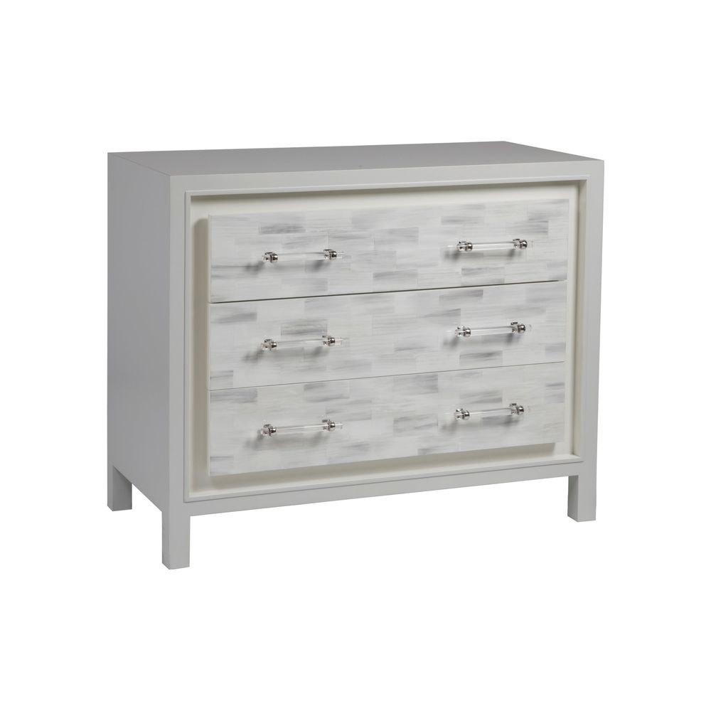 Cabinets & Curios Elation White Hall Chest - White