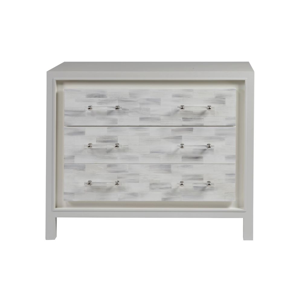 Cabinets & Curios Elation White Hall Chest - White