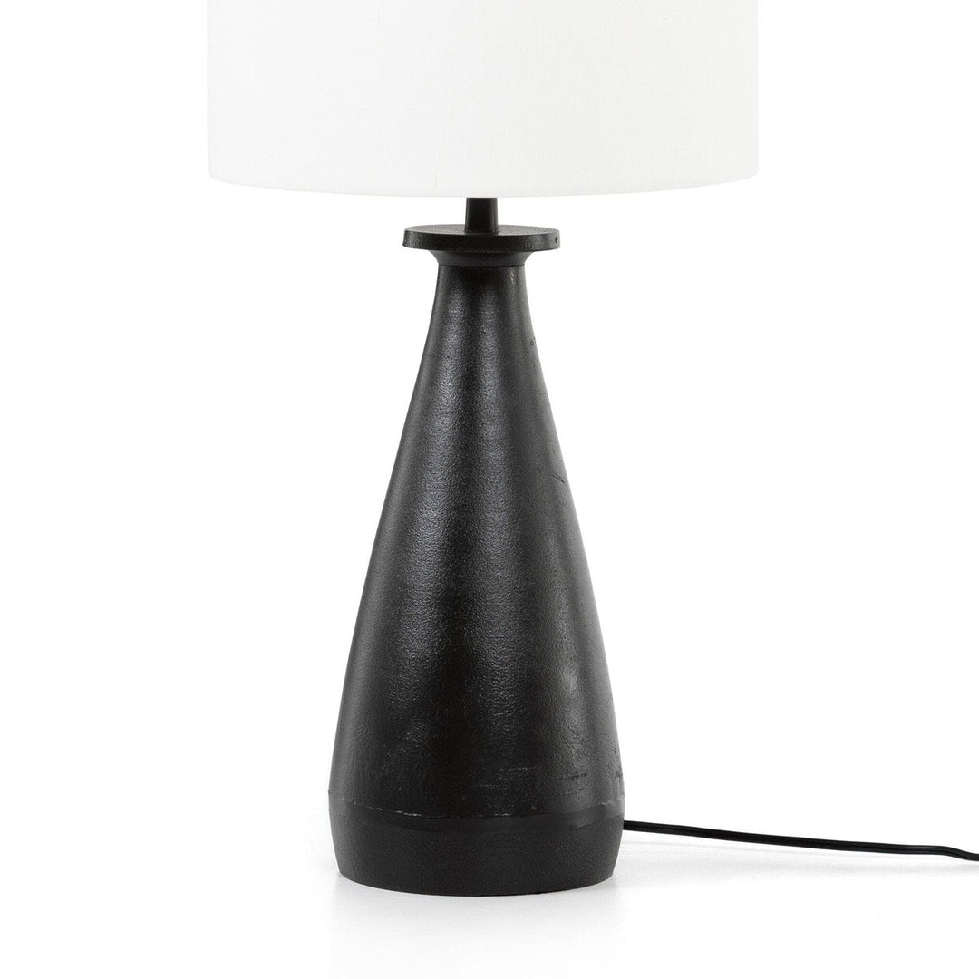 Ennis Table Lamp - Matte Black Cast Aluminum