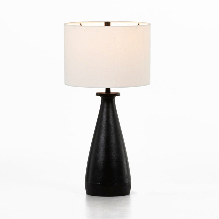 Ennis Table Lamp - Matte Black Cast Aluminum