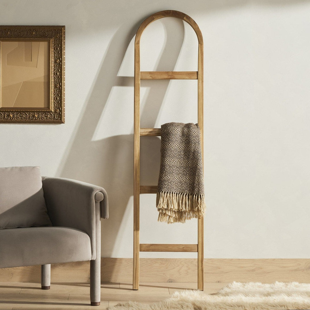 Arched Ladder - Natural Brown Teak