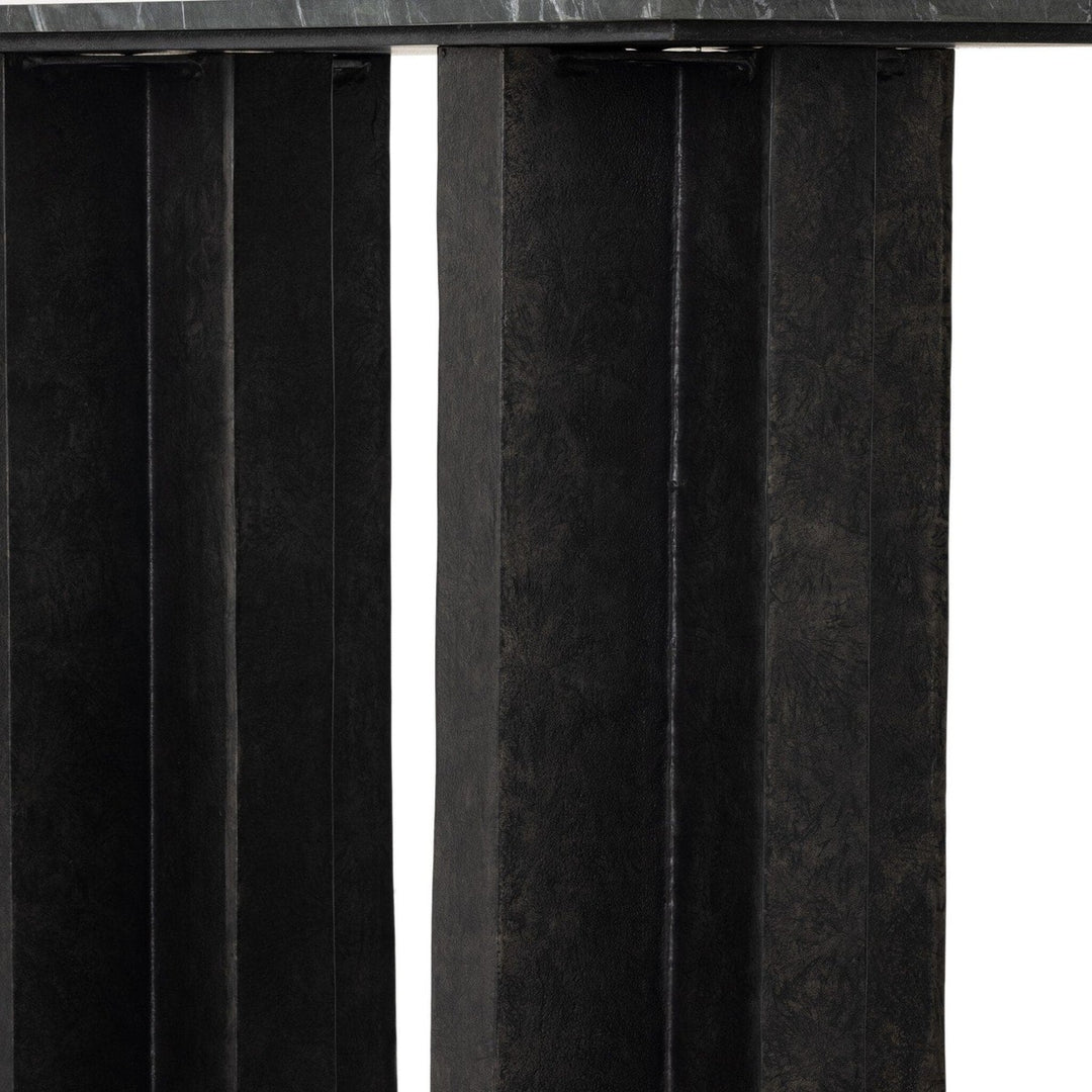 Trent Console Table - Black Marble