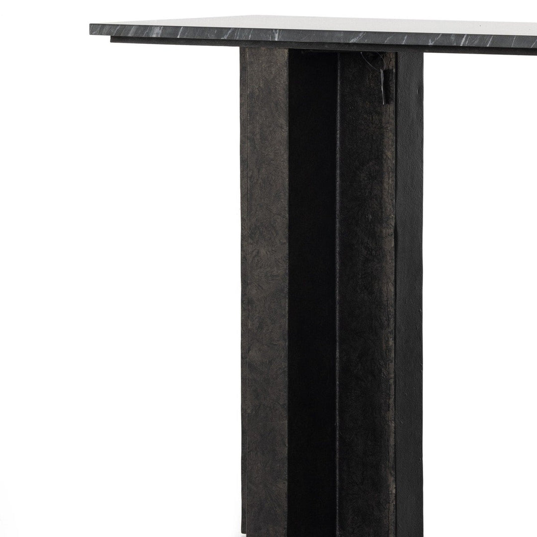 Trent Console Table - Black Marble