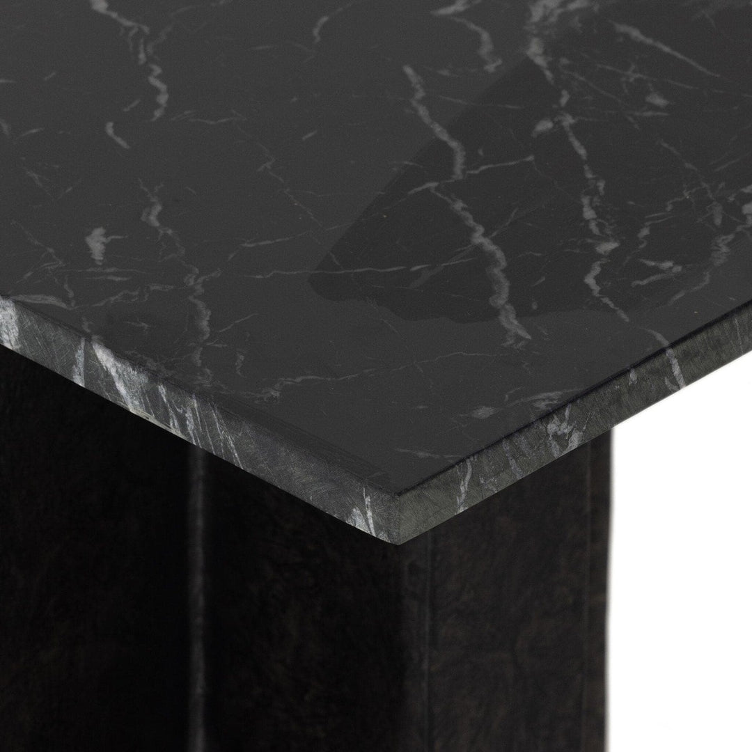 Trent Console Table - Black Marble