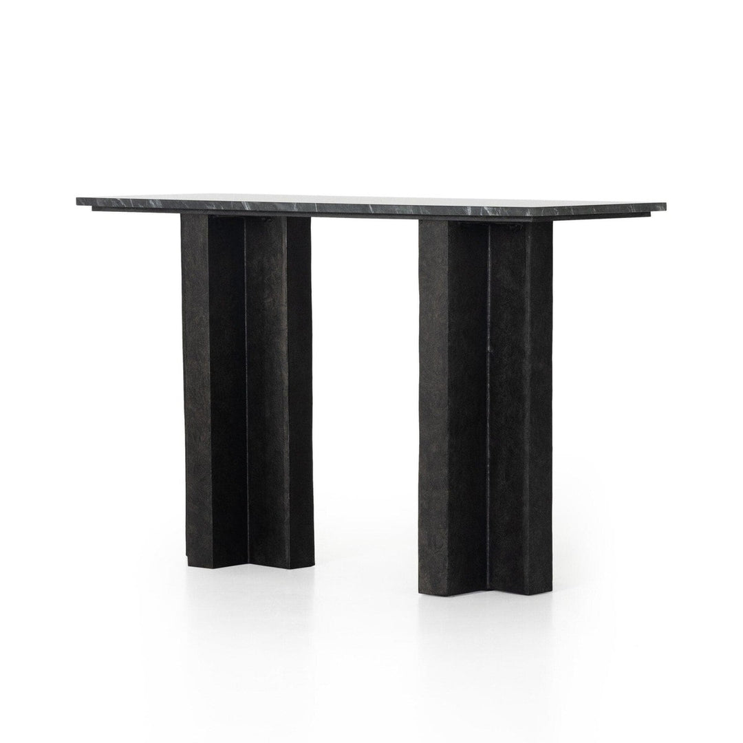 Trent Console Table - Black Marble