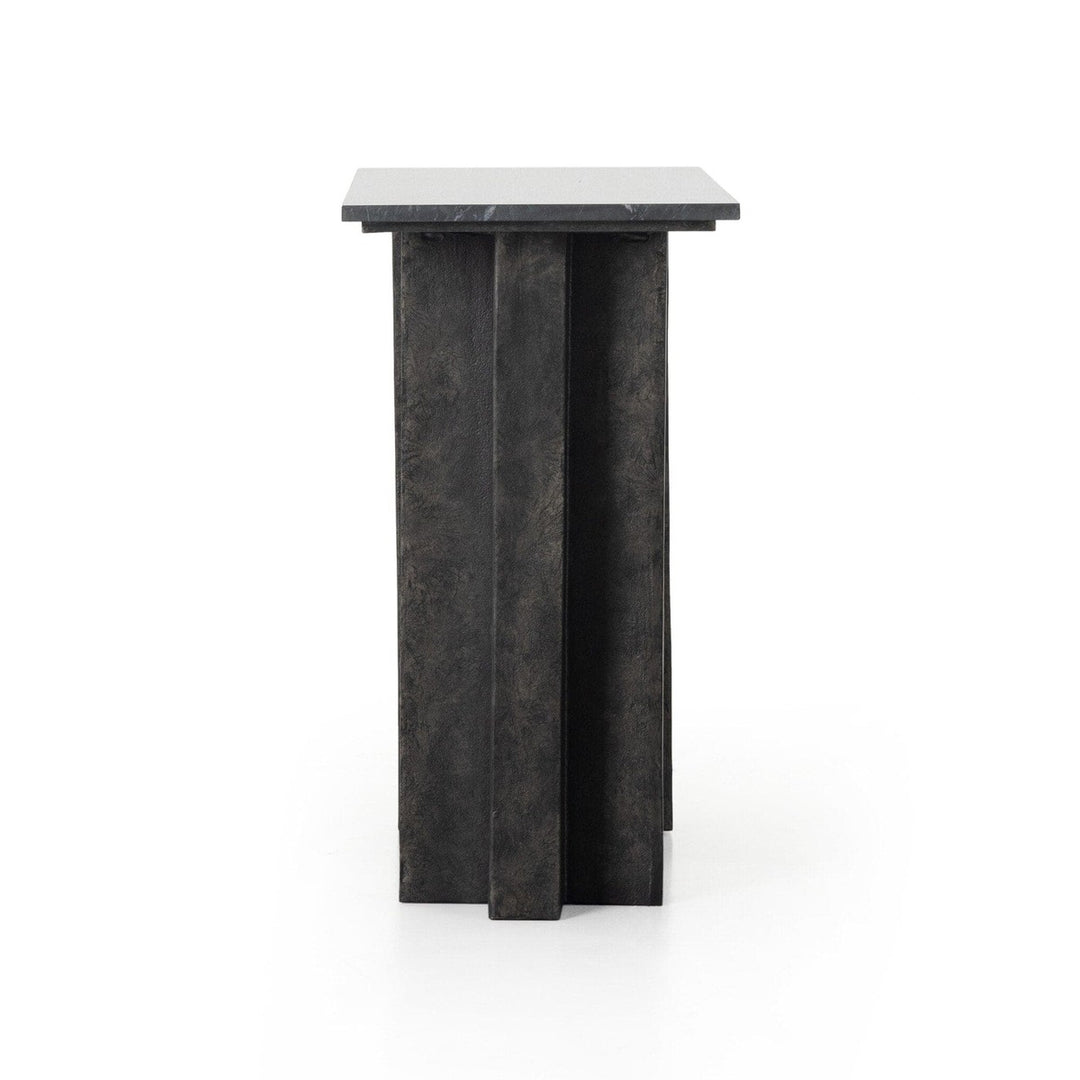 Trent Console Table - Black Marble