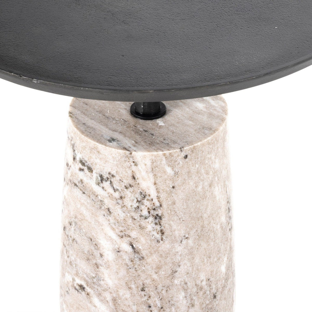 Carlos End Table - Aged Grey