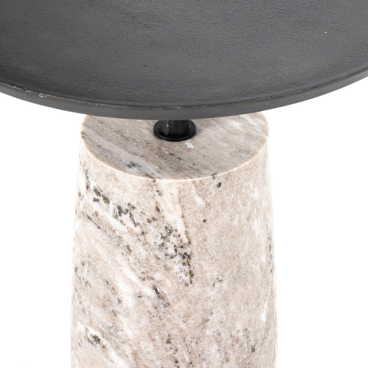 Carlos End Table - Aged Grey