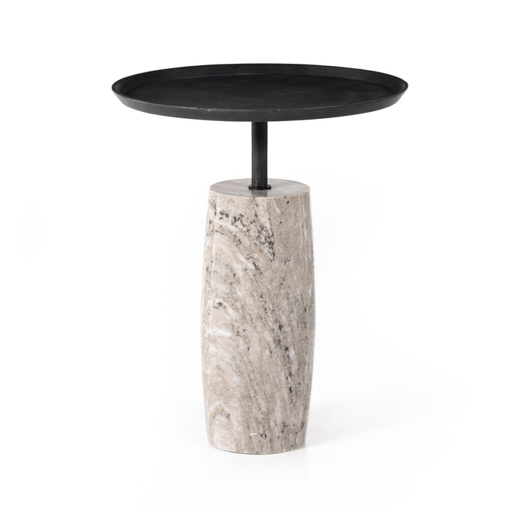 Carlos End Table - Aged Grey