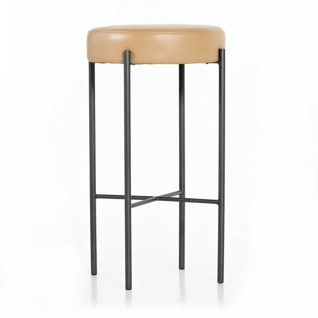 Nolan Bar Stool - Natural Leather