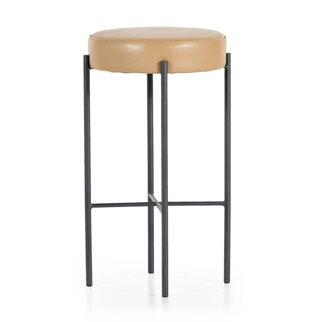 Nolan Bar Stool - Natural Leather