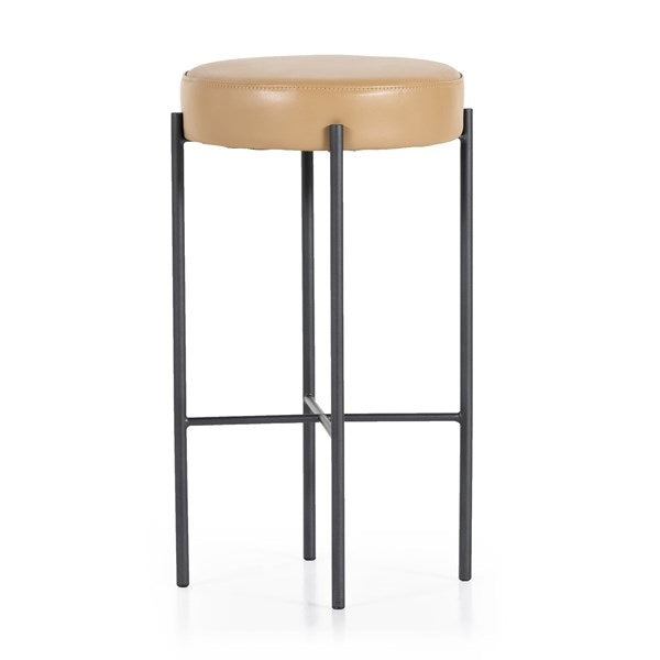 Nocona Bar & Counter Stool-Four Hands-FH-226810-011-Bar StoolsBar Stool w/ Natural Leather-13-France and Son