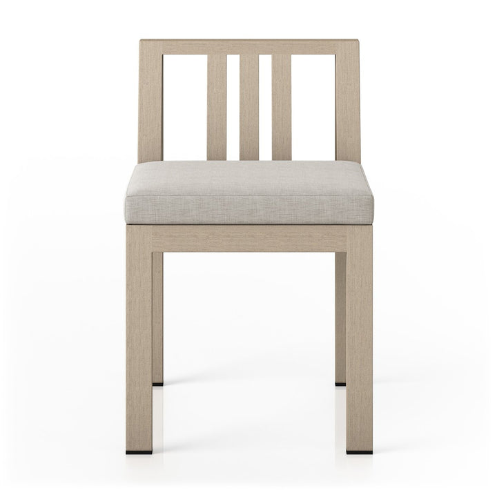 Pacific Outdoor Dining Chair, Washed Brown - Stone Grey