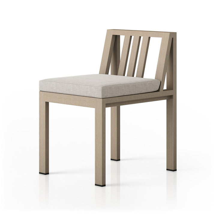 Pacific Outdoor Dining Chair, Washed Brown - Stone Grey