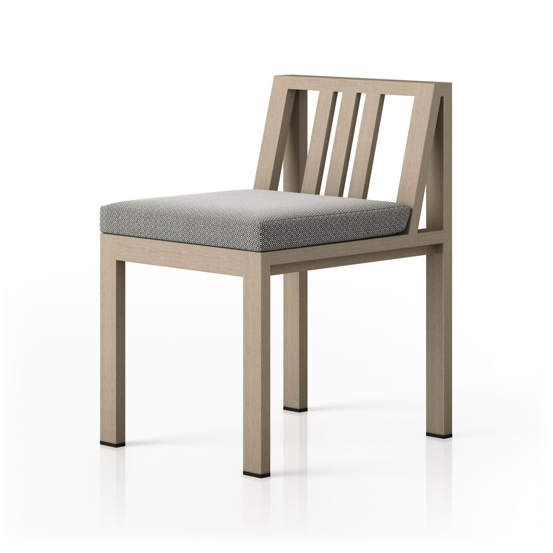 Pacific Outdoor Dining Chair, Washed Brown - Faye Ash