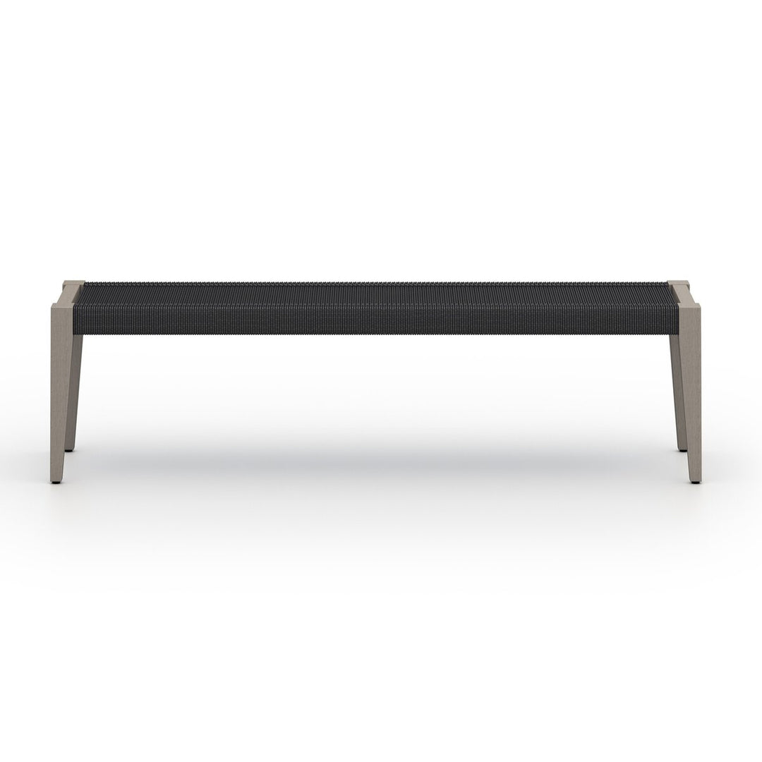 Pinewood Outdoor Dining Bench - Weathered Grey