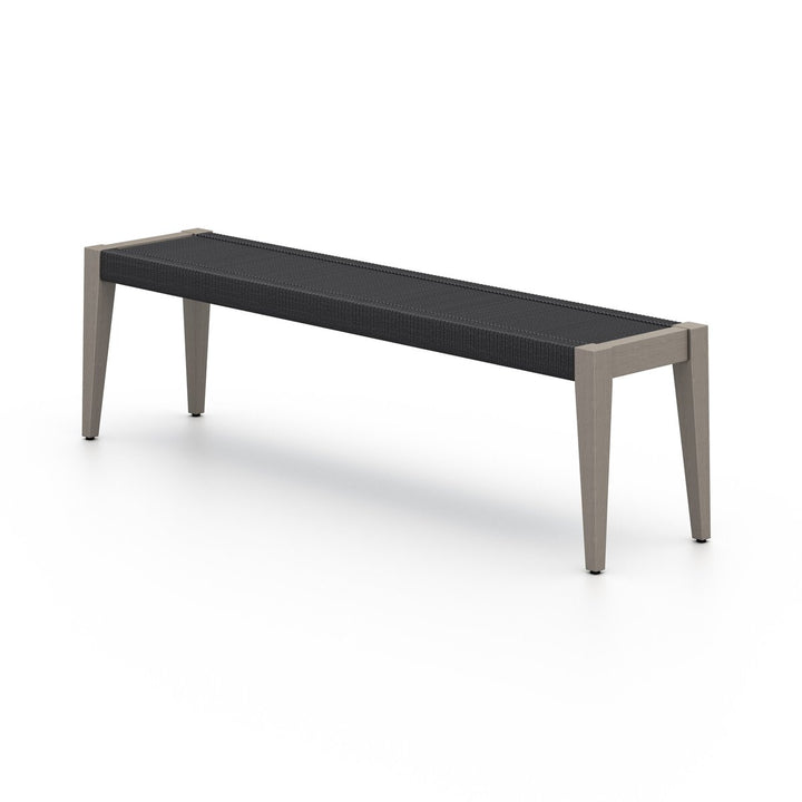 Pinewood Outdoor Dining Bench - Weathered Grey