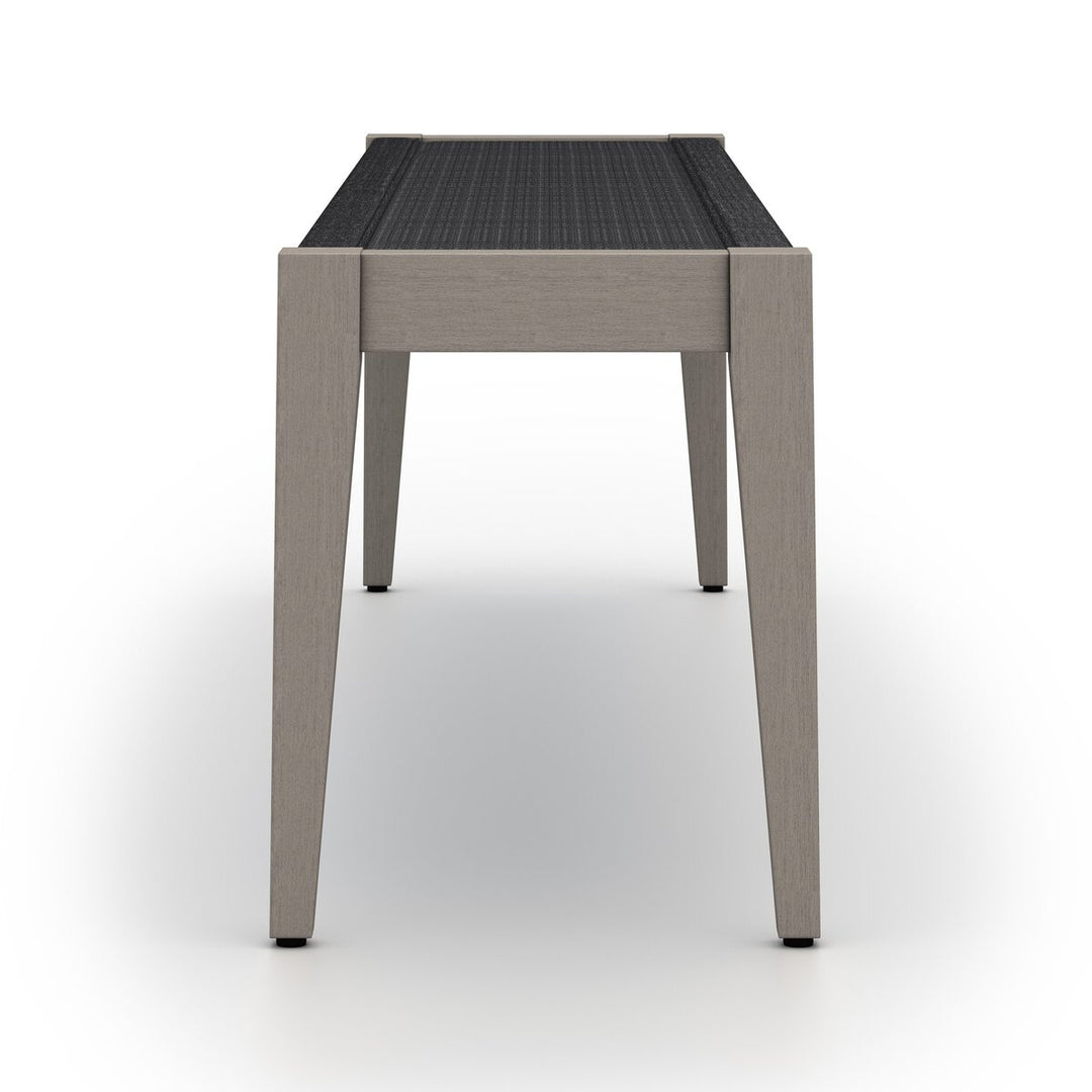 Pinewood Outdoor Dining Bench - Weathered Grey