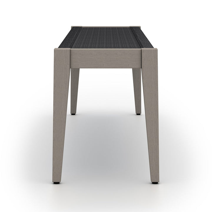 Pinewood Outdoor Dining Bench - Weathered Grey