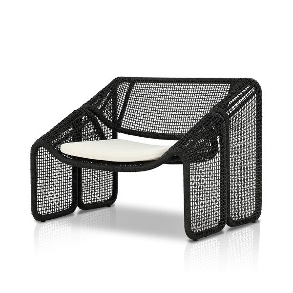 Selma Outdoor Chair-Four Hands-FH-226882-004-Lounge ChairsVenao Ivory-Black Hyacinth-5-France and Son