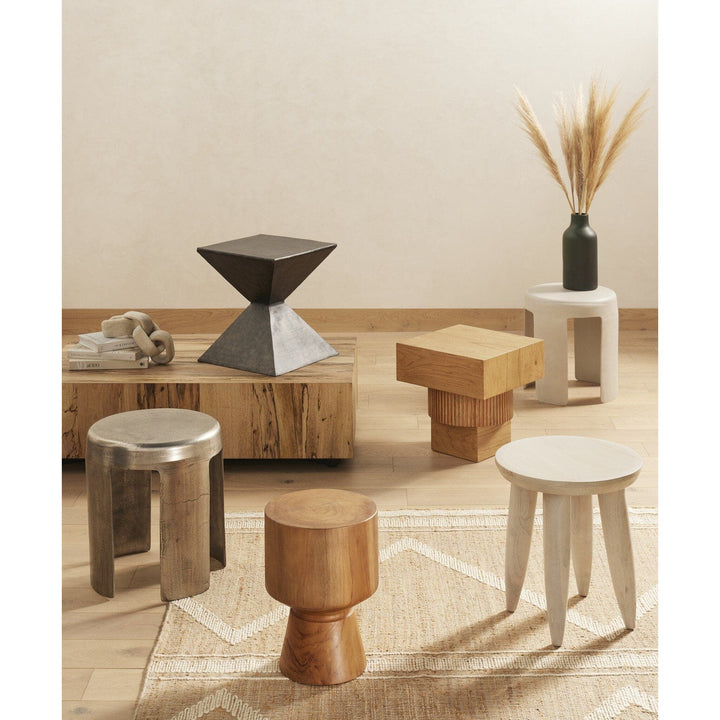 Josie Outdoor End Table - Natural Teak