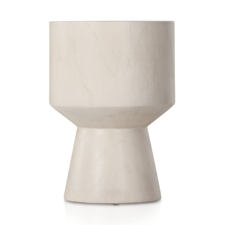 Josie Outdoor End Table - Ivory Teak