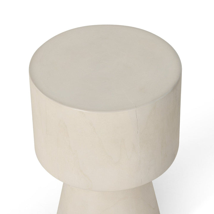 Josie Outdoor End Table - Ivory Teak