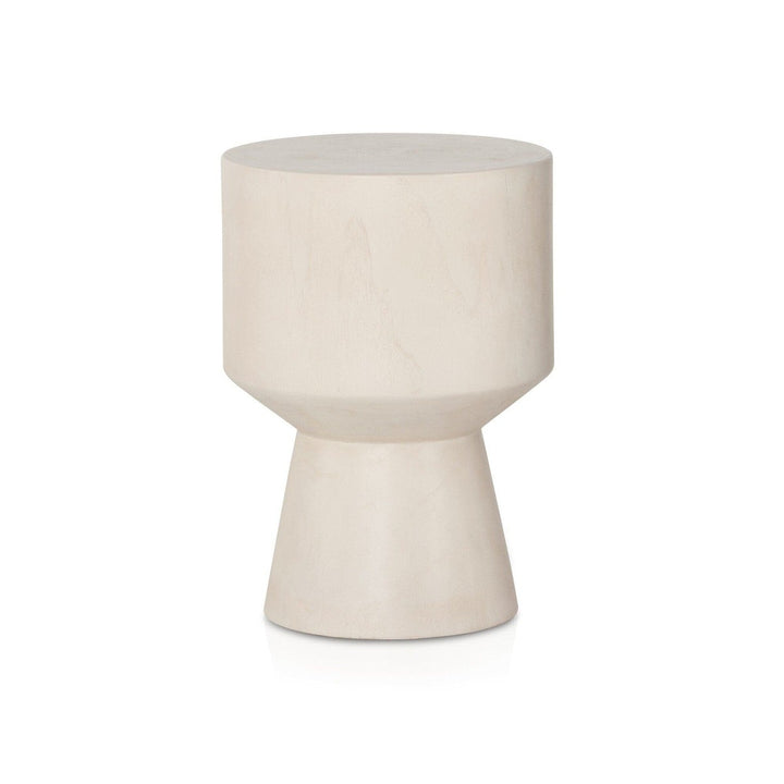 Josie Outdoor End Table - Ivory Teak