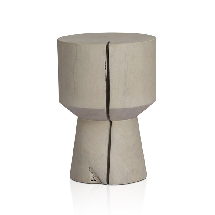 Josie Outdoor End Table - Ivory Teak