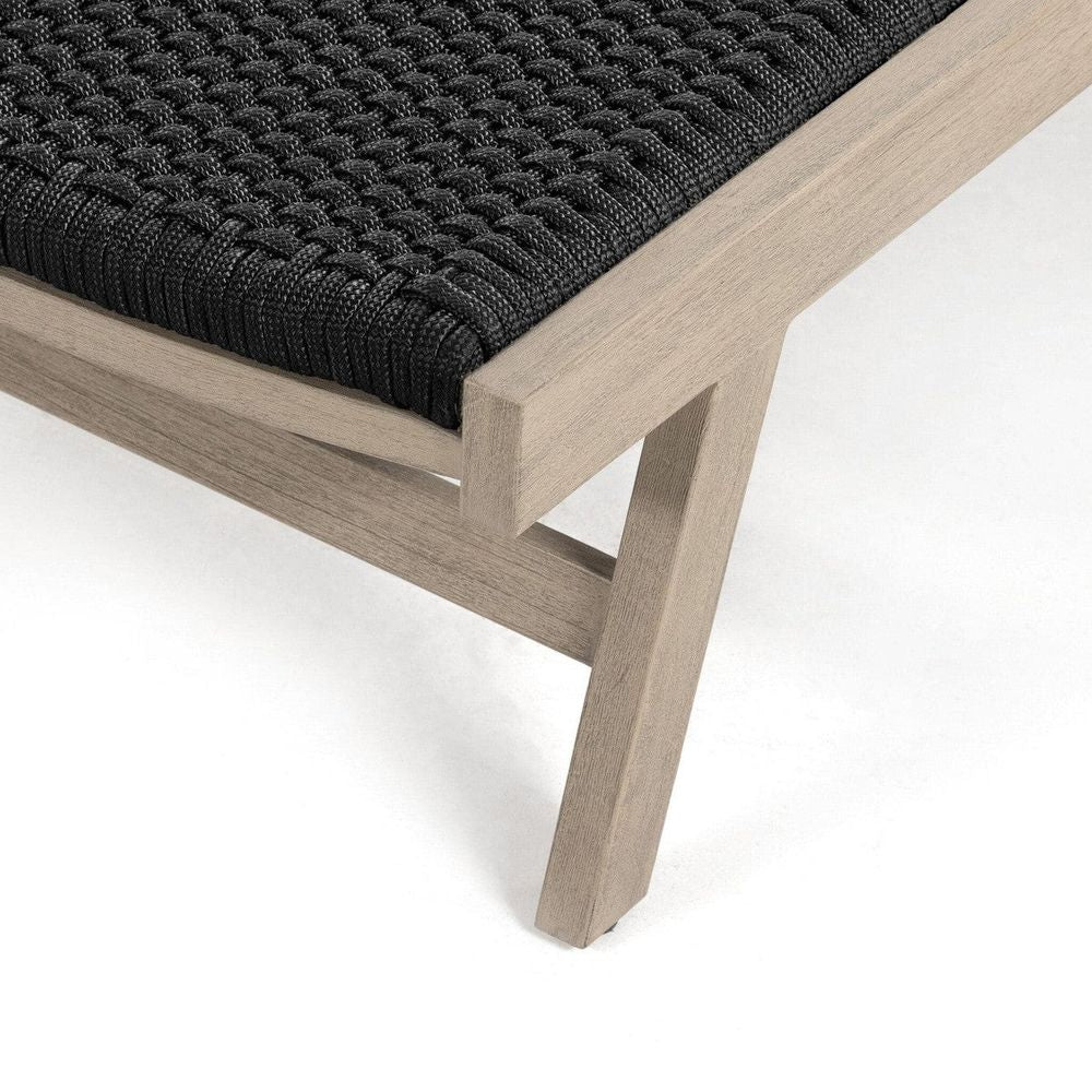 Outdoor Chaise & Sun Loungers Marceline Outdoor Chaise - Thick Dark Grey Rope