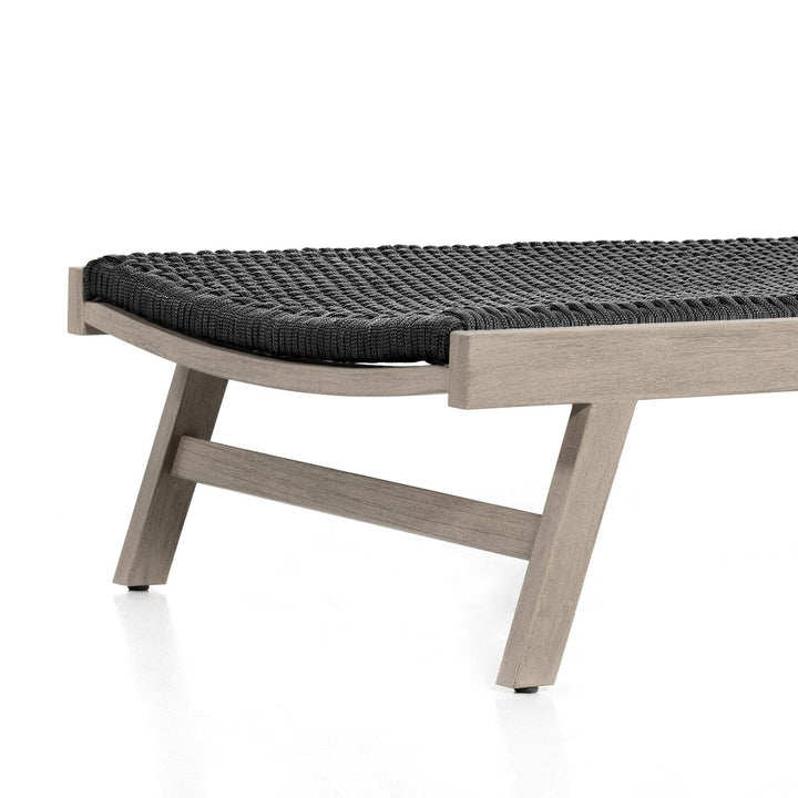 Dylan Outdoor Chaise - Thick Dark Grey Rope