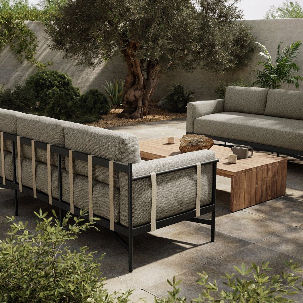 Outdoor Sofas & Sectionals Amaya Outdoor Sofa - 99" - Faye Ash