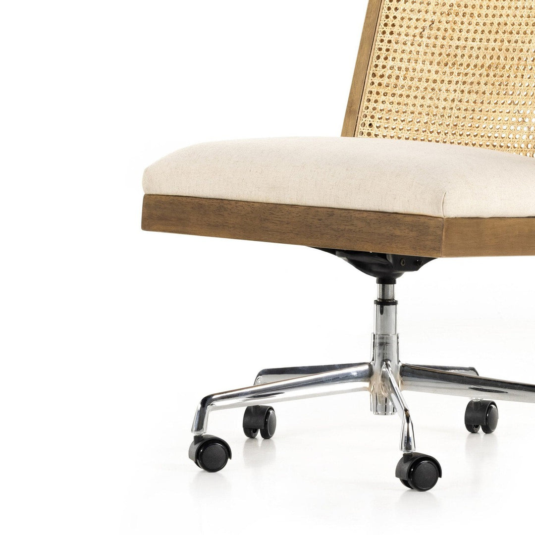 Amelia Cane Armless Desk Chair - Savile Flax