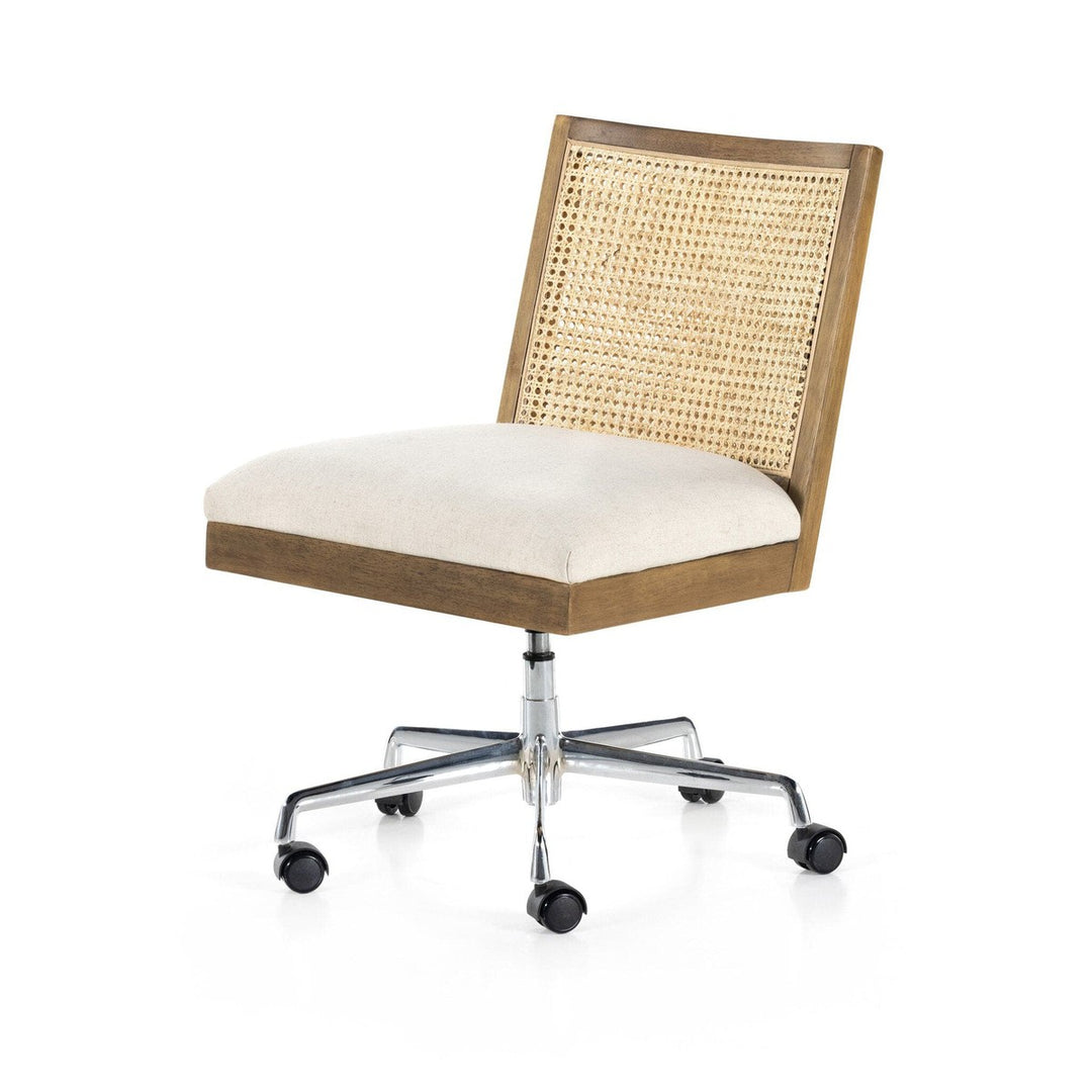 Amelia Cane Armless Desk Chair - Savile Flax