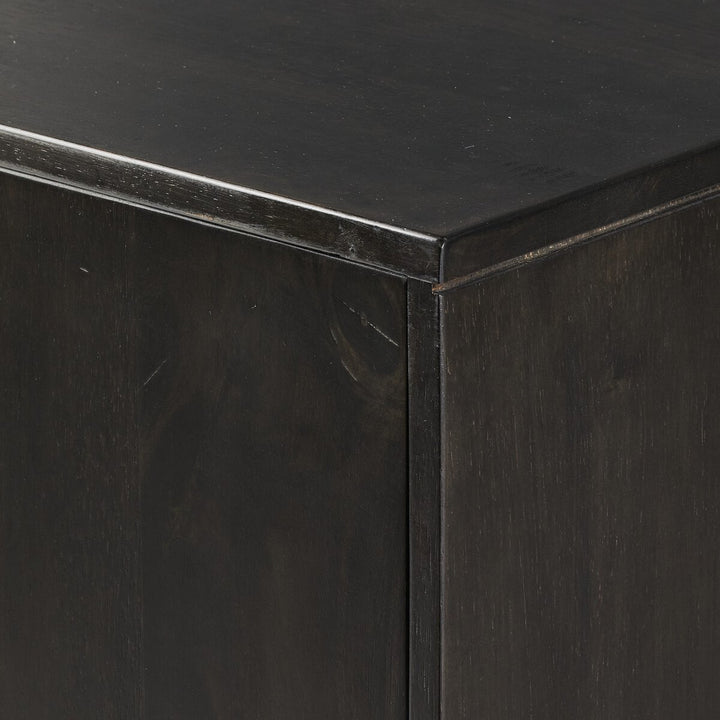 Dane Bar Cabinet - Worn Black Parawood