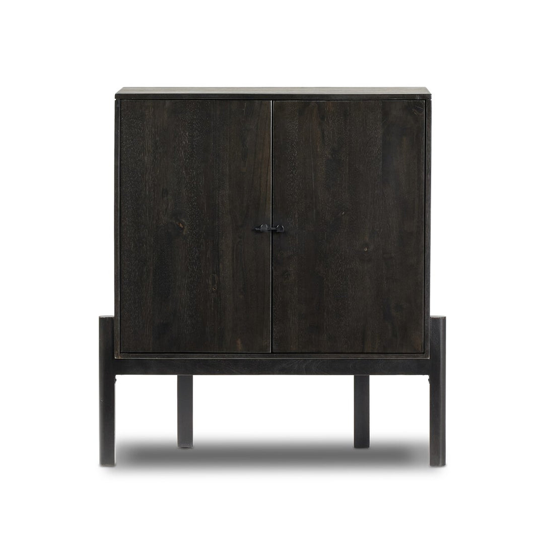 Dane Bar Cabinet - Worn Black Parawood